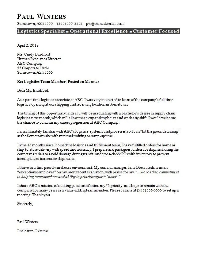 36383 logistic cover letter company research