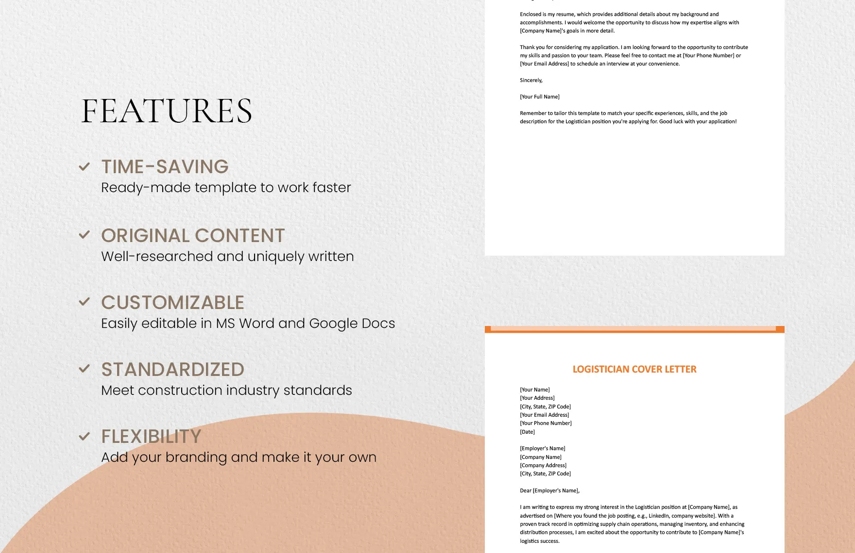 36383 logistic cover letter experience