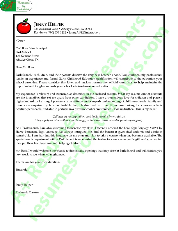 36387 teacher aide template