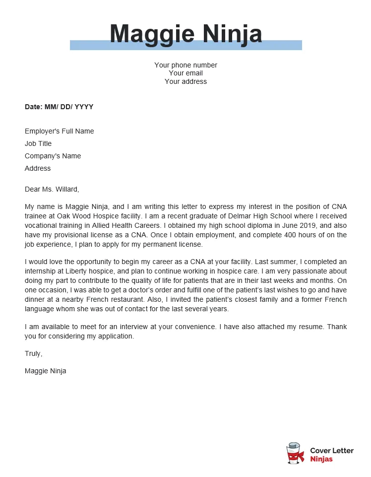 36406 cna professional salutation