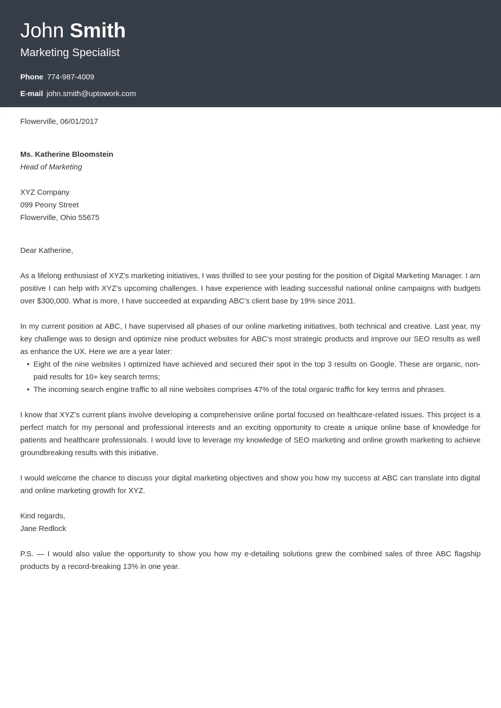 36419 cover letter header