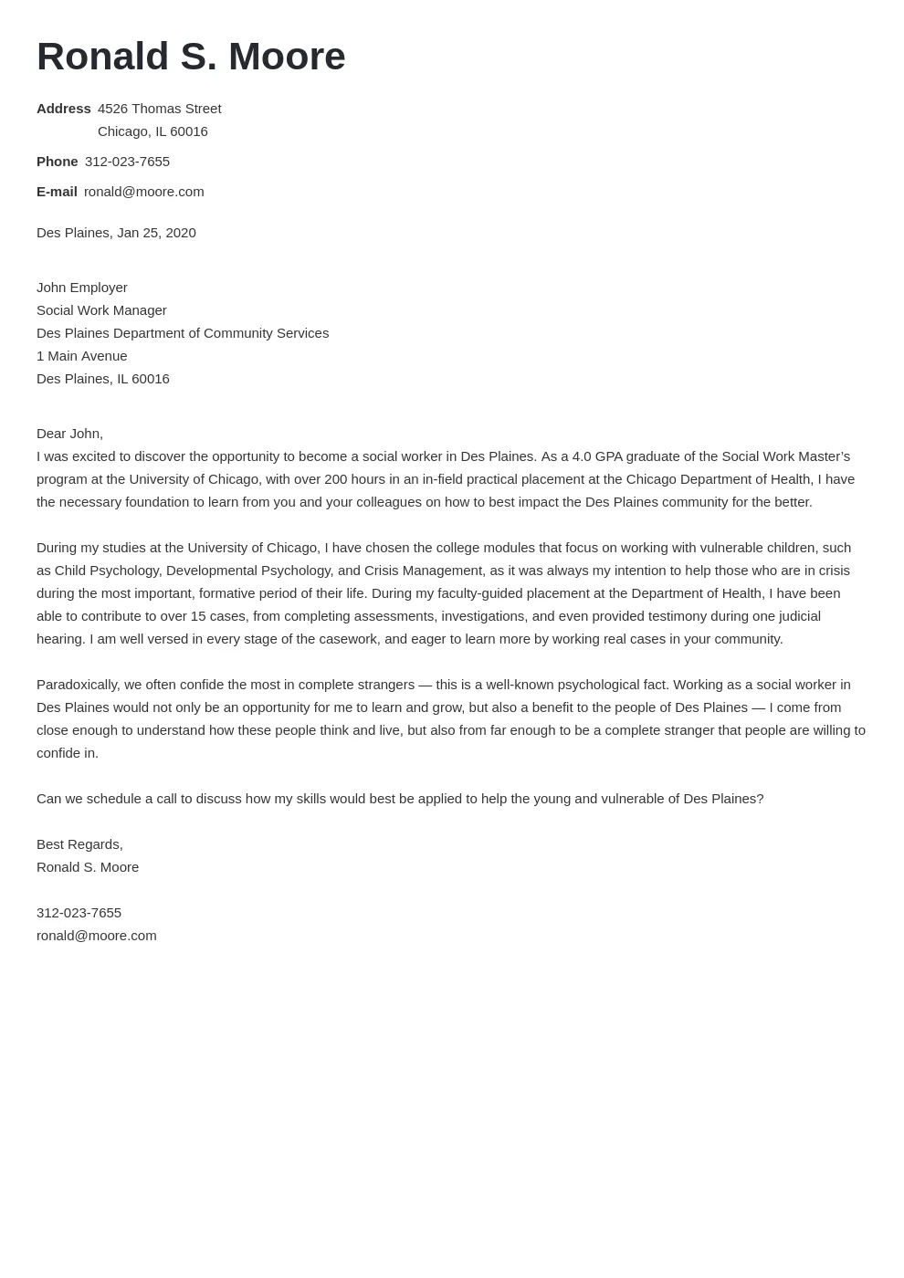 36422 cover letter formatting