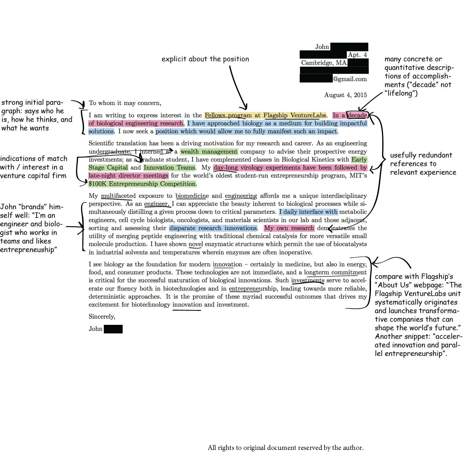 36426 cover letter formatting