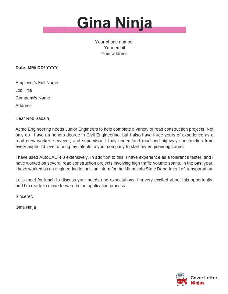 36434 engineer cover letter software