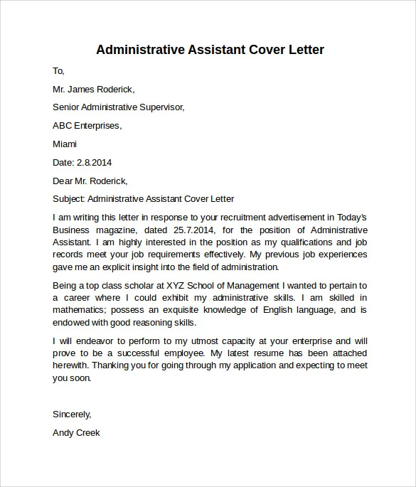 36445 cover letter body