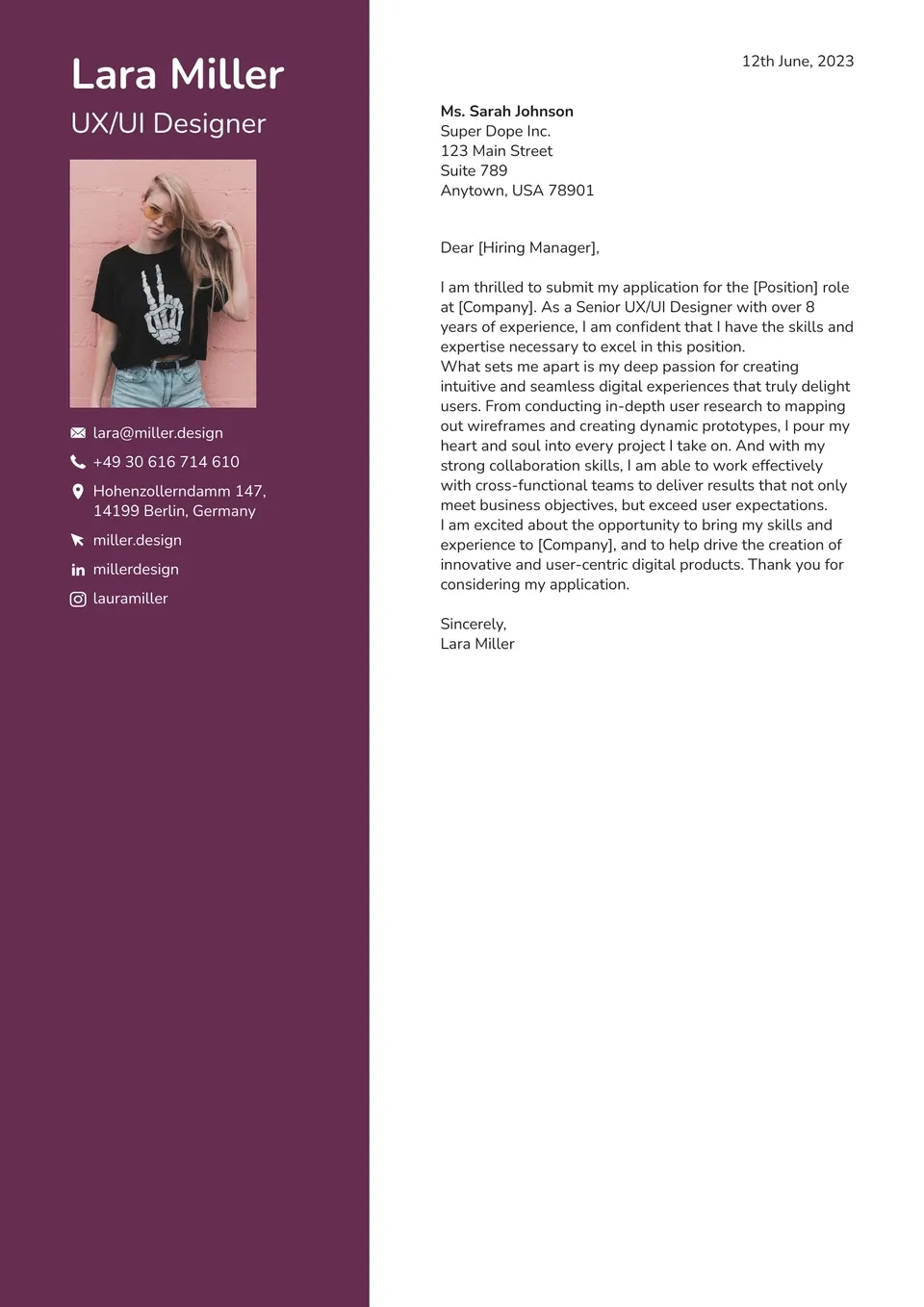 36451 cover letter structure