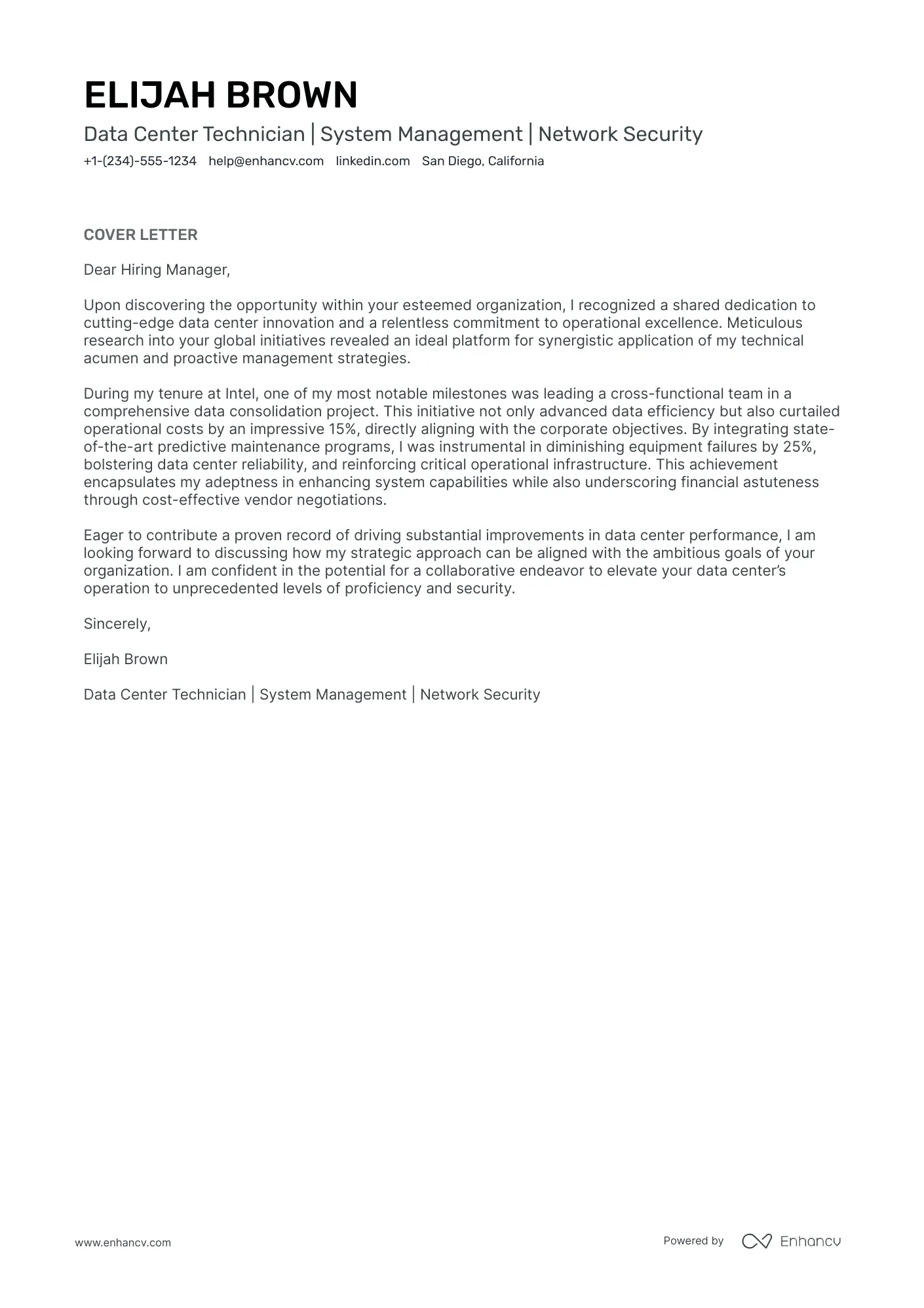 36467 database cover letter achievements