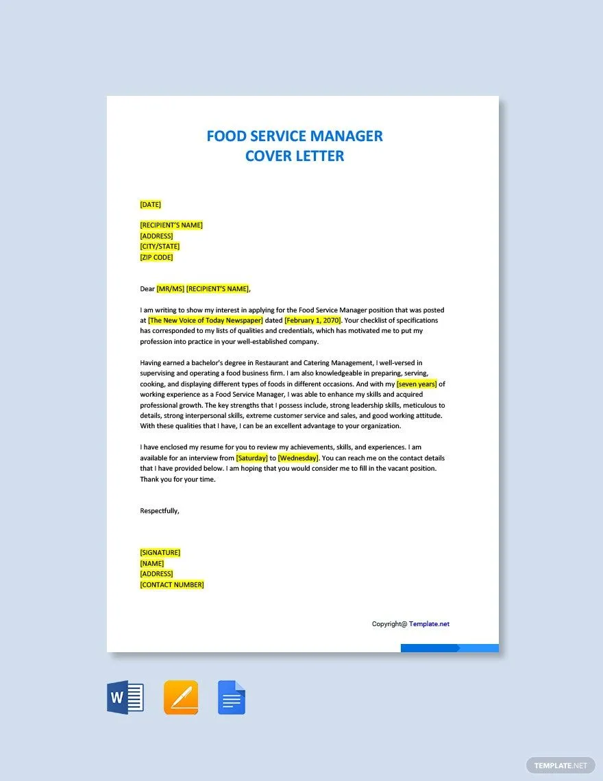 36477 cover letter sections