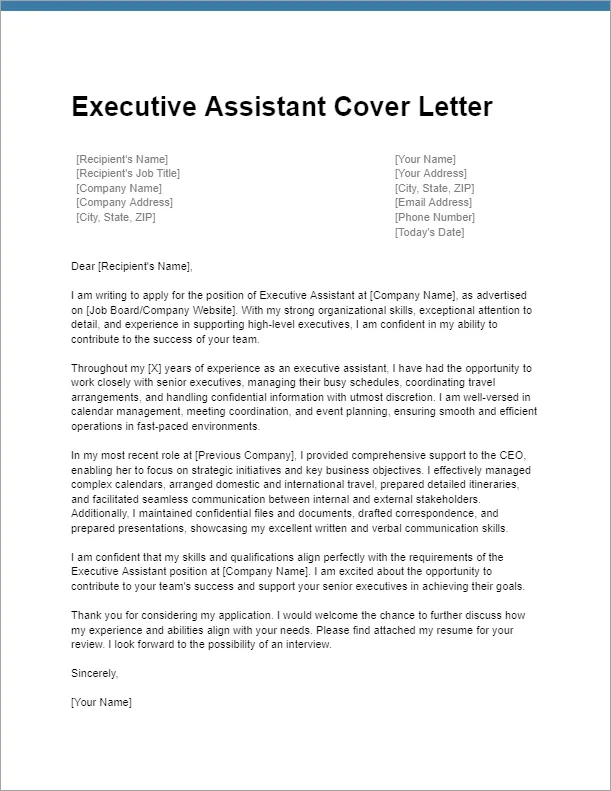 36480 skills for executive assistant