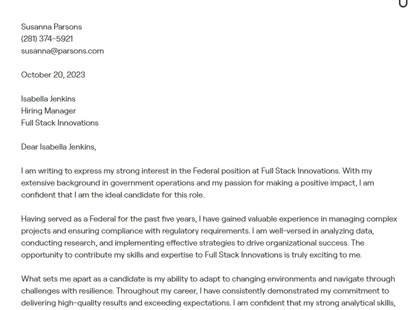 36481 cover letter formatting