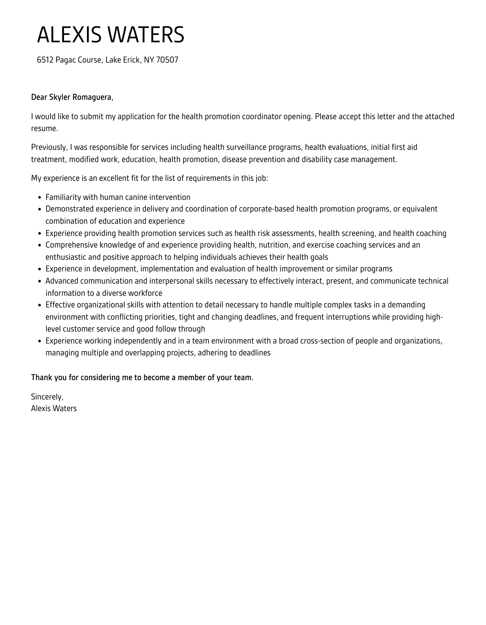 36487 effective cover letter structure