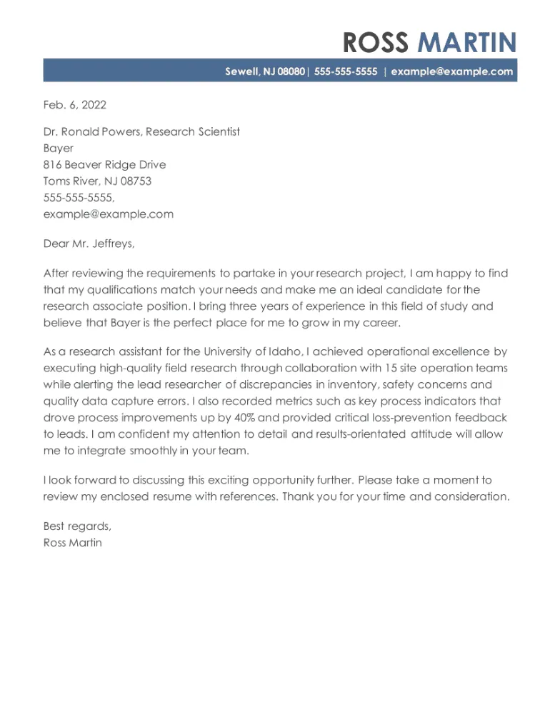 36488 research assistant closing