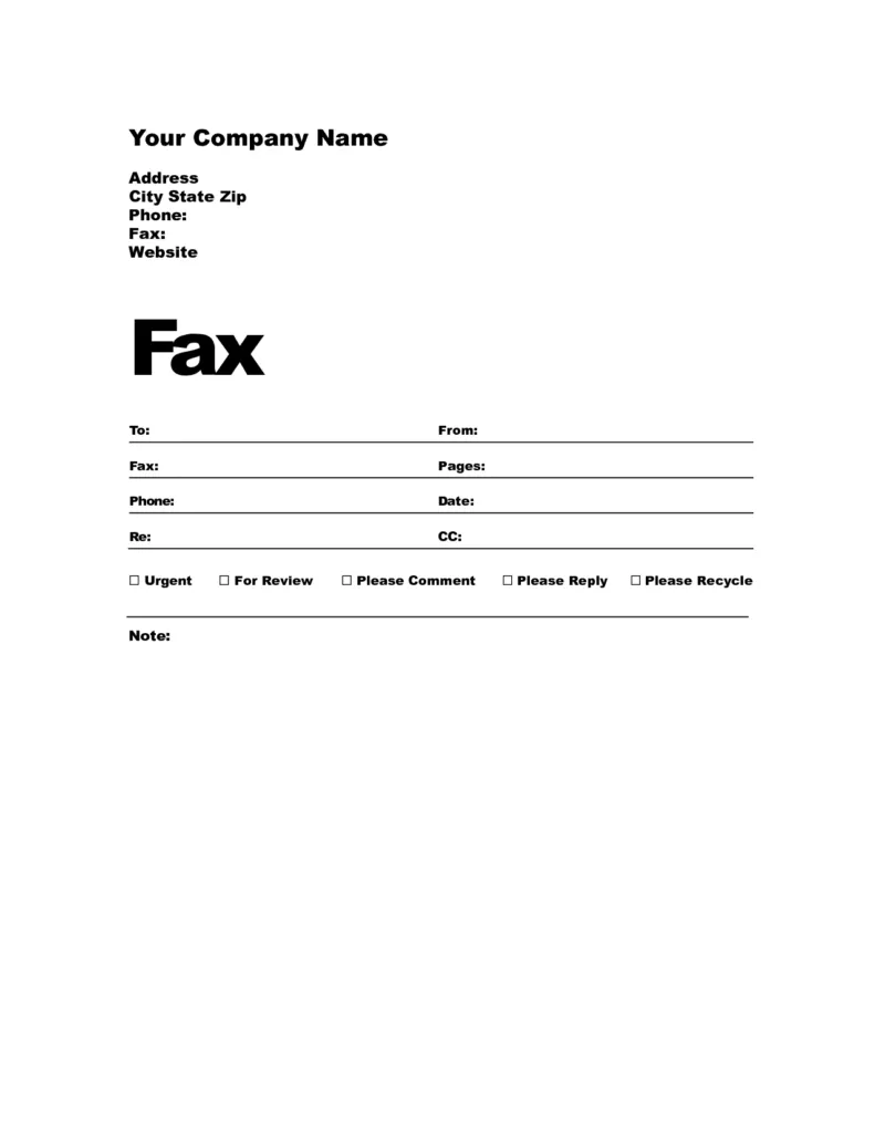 36490 blank fax cover letter 2