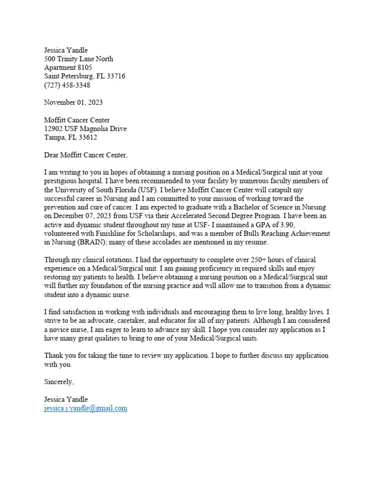 36507 nursing cover letter writing