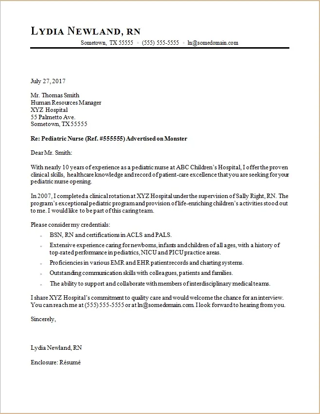 36507 rn cover letter sample