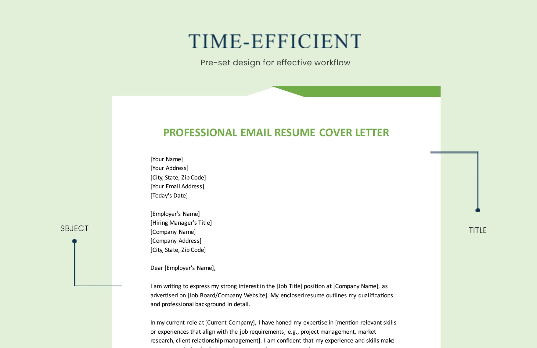 36522 email cover letter formatting
