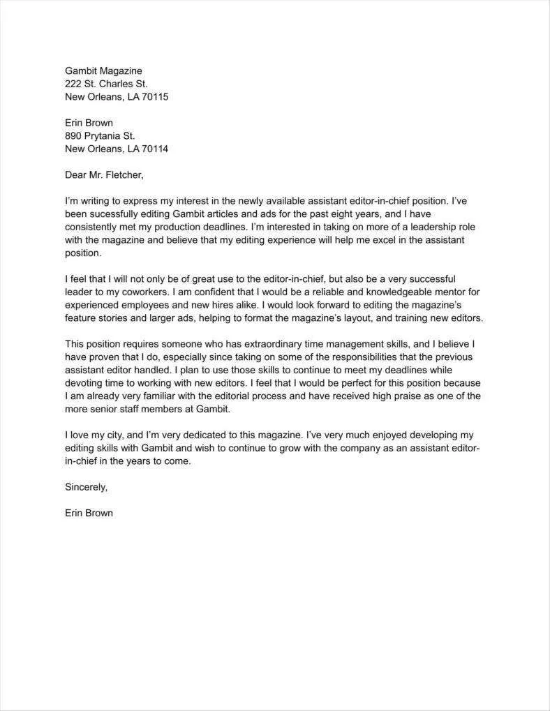 36527 proofreading cover letter