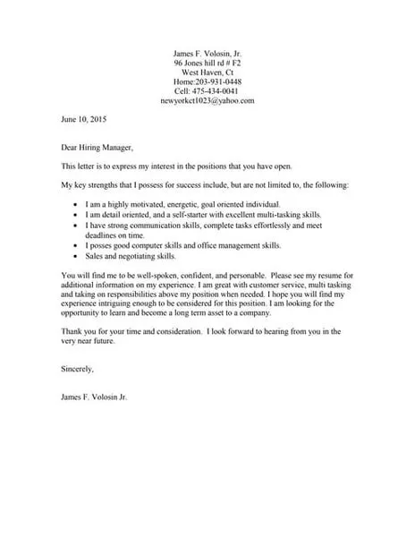 36529 unsolicited cover letter skills