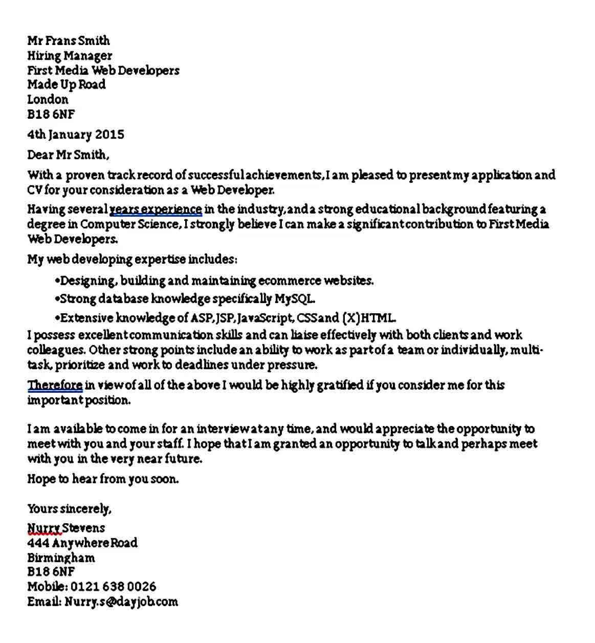 36532 cover letter web developer 2