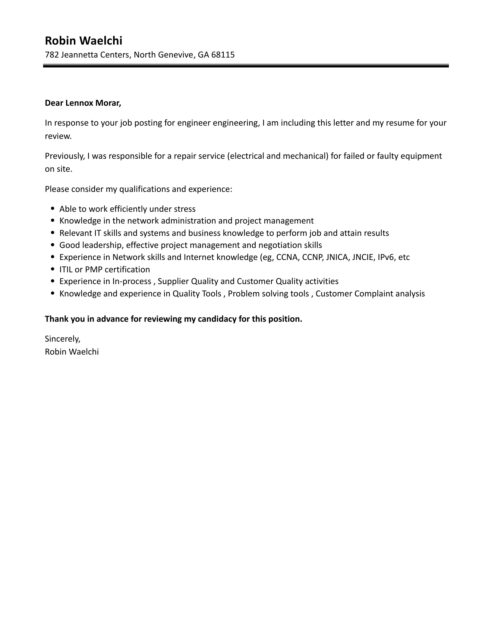 36541 engineer cover letter closing