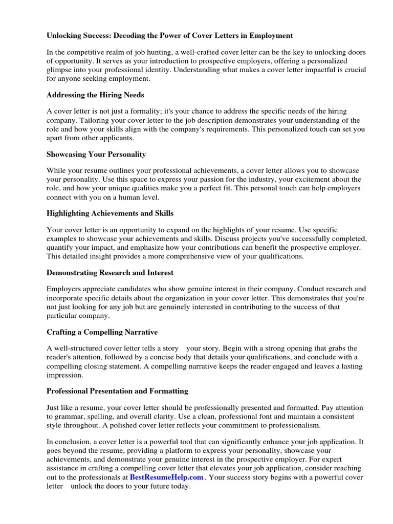 36568 cover letter formatting