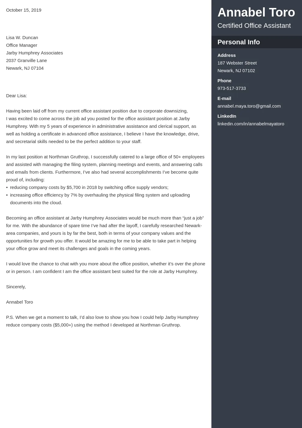 36572 cover letter tailoring