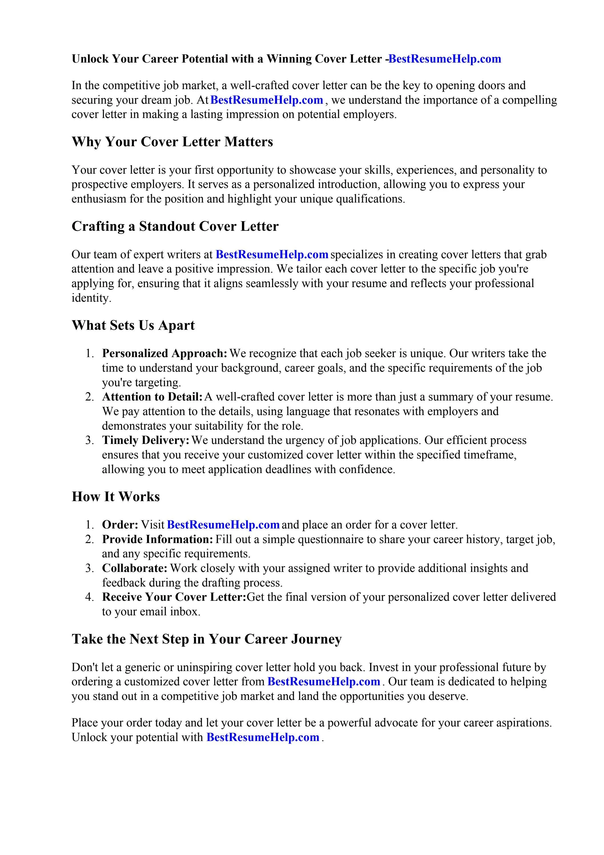 36598 cover letter formatting