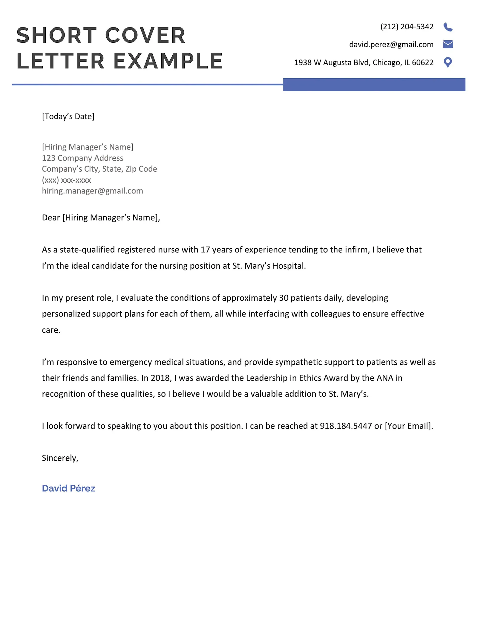 36602 cover letter example marketing