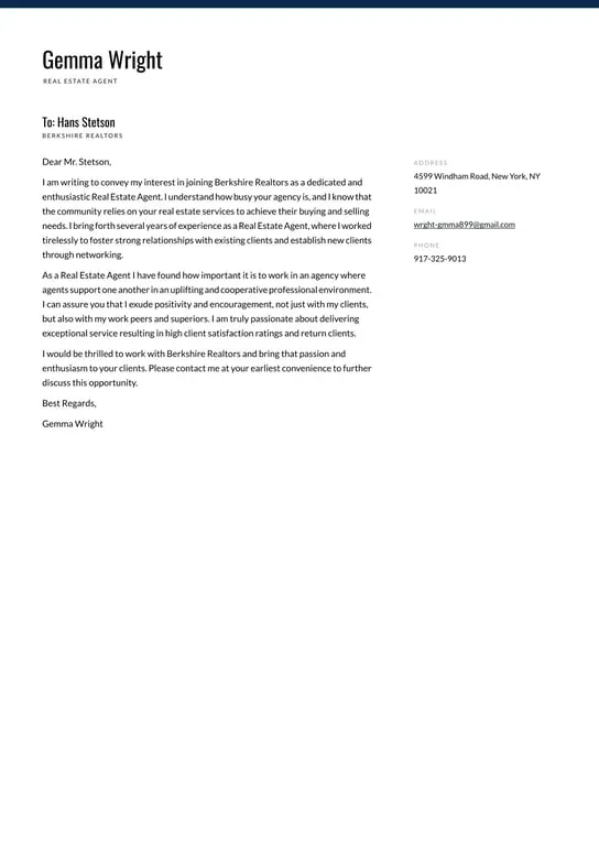 36608 analyst cover letter